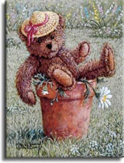 Bear with a Hat by artist Janet Kruskamp