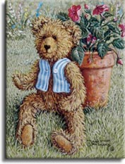 Bear with a Vest, a painting by artist Janet Kruskamp